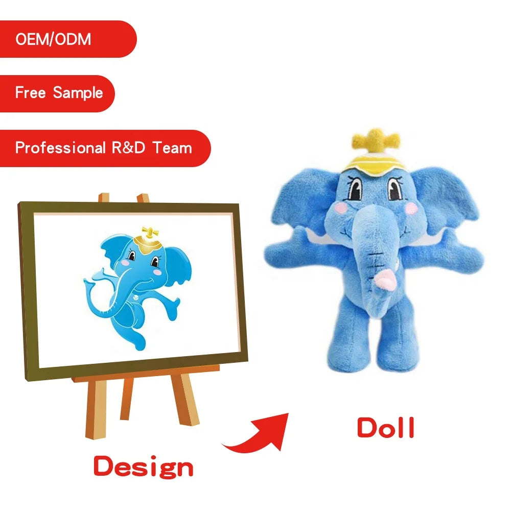 Custom Wholesale Plush Toy Soft Stuffed Wild Animals