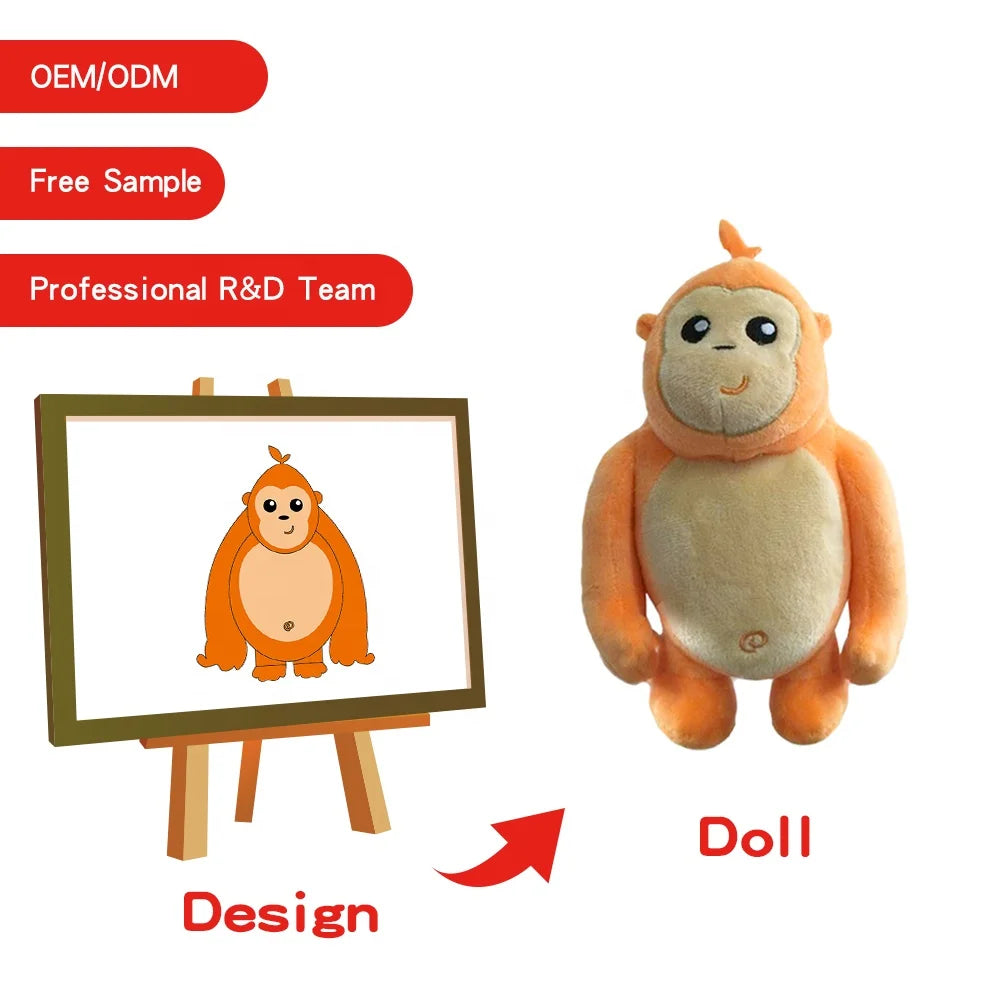 Custom Wholesale Plush Toy Soft Stuffed Wild Animals