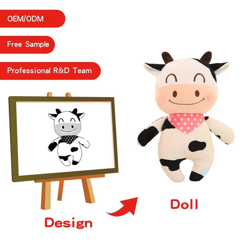 Wholesale Custom Stuffed Logo Doll Small Manufactures Soft Stuffed Animal Toys Plush Baby Doll