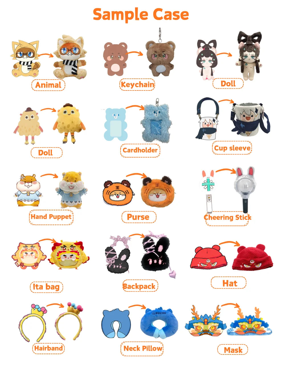 20cm Plush Doll Custom Clothes Kawaii Plush Custom Plushie Manufacturer Custom Plush Doll