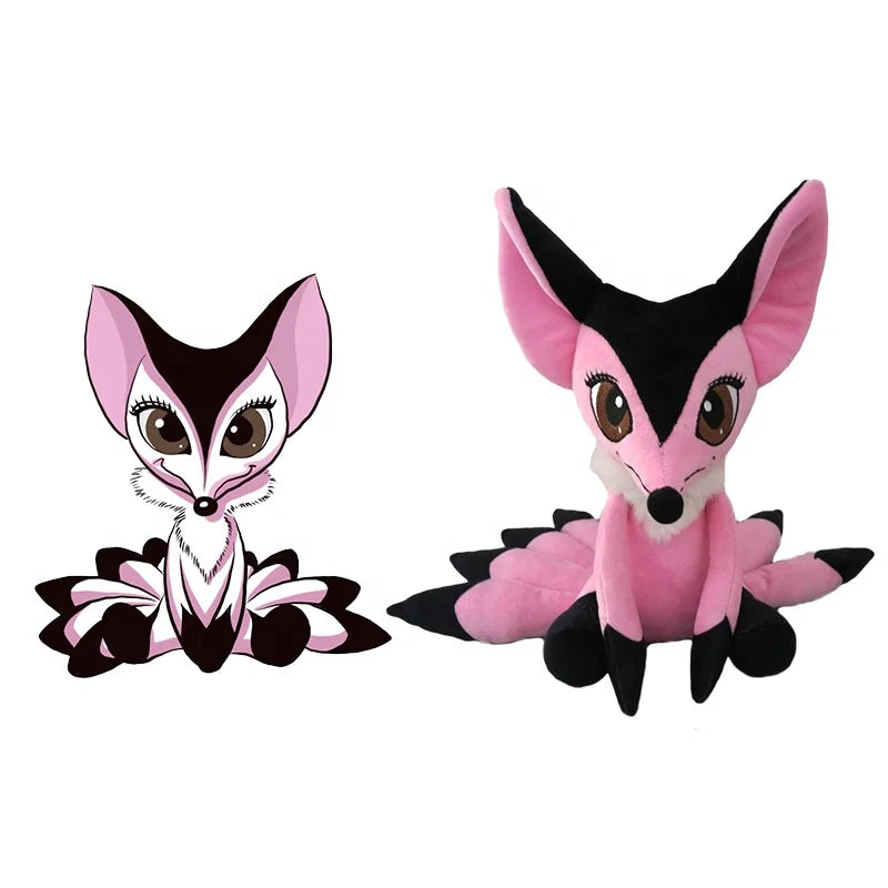 Customized Packaging Box OEM Custom Soft Plush Toy Stuffed Animal Fox