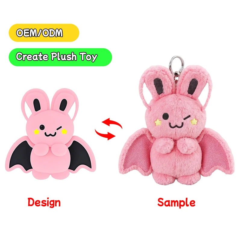 High Quality Custom Plush Manufacturers Plush Toy Custom Design  Plushie Keychain Custom