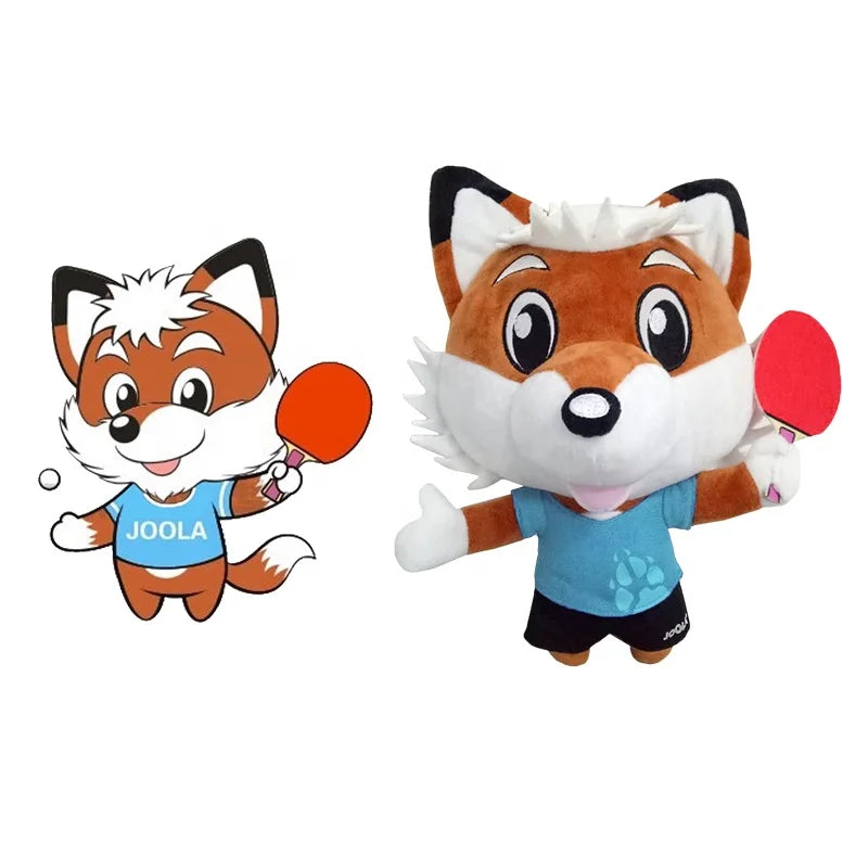 Customized Packaging Box OEM Custom Soft Plush Toy Stuffed Animal Fox