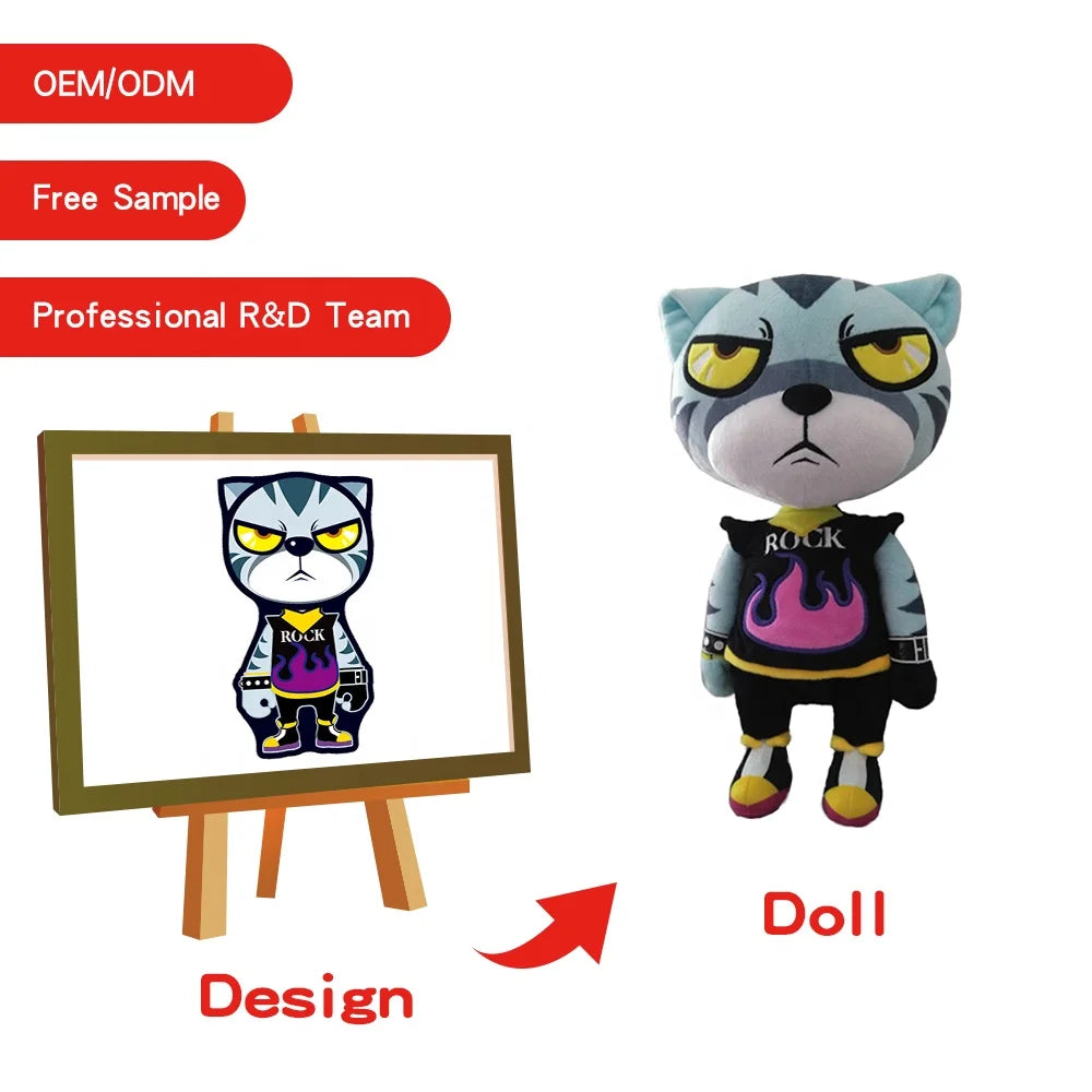 Custom Wholesale Plush Toy Soft Stuffed Wild Animals