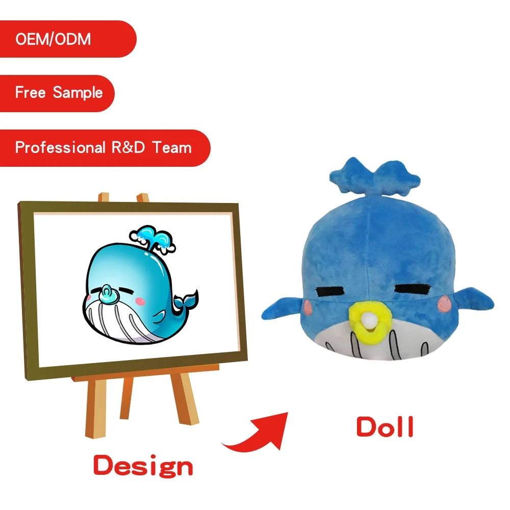 Wholesale Custom Stuffed Logo Doll Small Manufactures Soft Stuffed Animal Toys Plush Baby Doll